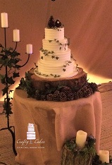 Royal Iced 3 tier winter wedding cake